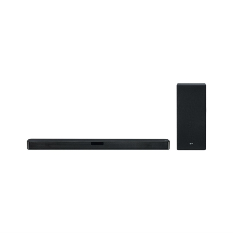 LG SL5YDGBRLLK Flat Soundbar + Subwoofer 2.1 Ch - 400W - DTS Virtual X- Black