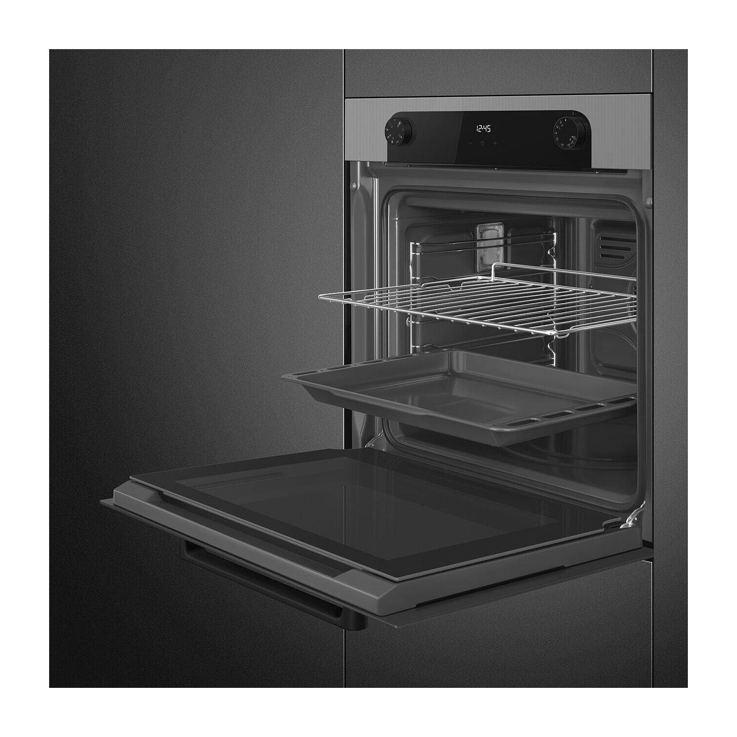 Smeg SF6200TSI 59.7cm Built In Electric Single Oven - Silver full image