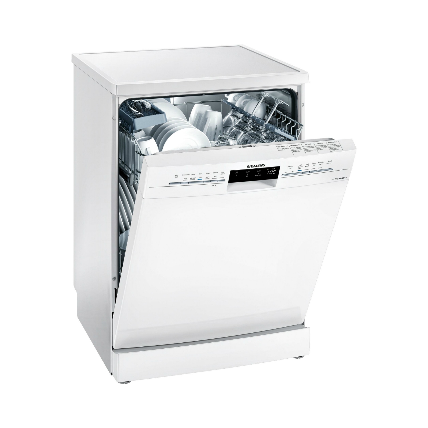 Siemens extraKlasse SN236W02JG Full Size Dishwasher - White - 13 Place Settings - 0