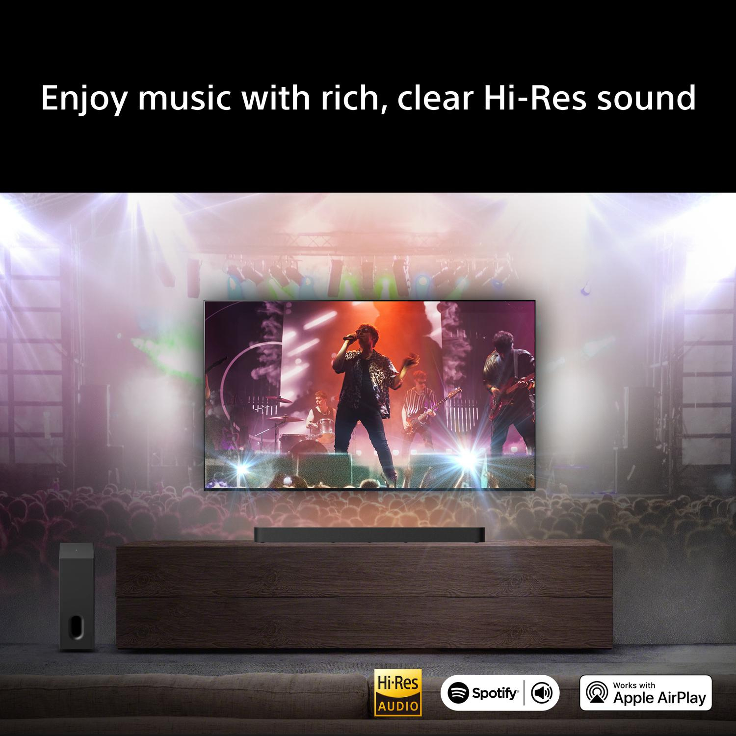 Sony HTA7100KIT.CEK BRAVIA Theatre Bar 7 + S 5.1.2ch Dolby Atmos Soundbar with SASW7 100W Subwoofer - Black full image