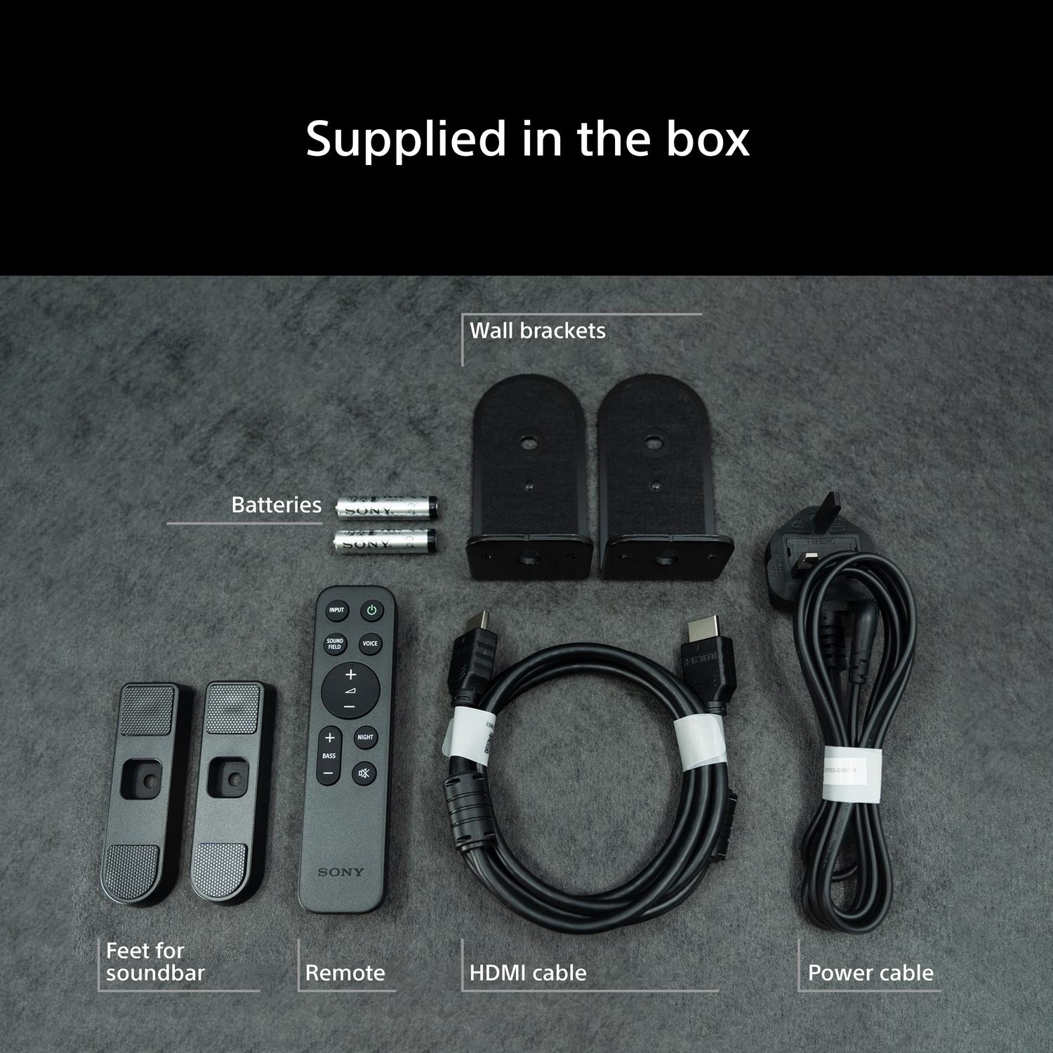 Sony HTA7100KIT.CEK BRAVIA Theatre Bar 7 + S 5.1.2ch Dolby Atmos Soundbar with SASW7 100W Subwoofer - Black full image