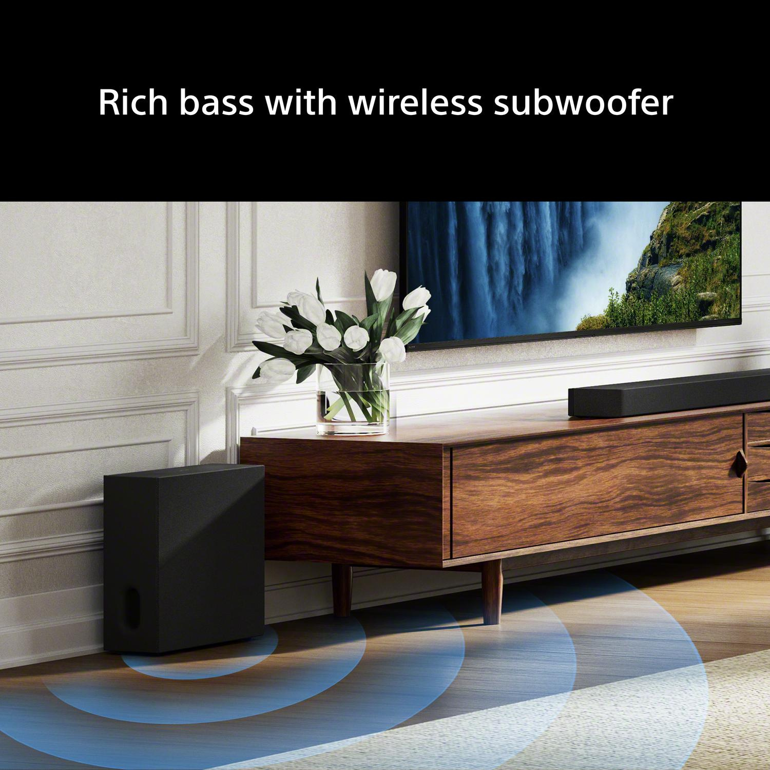 Sony HTA7100KIT.CEK BRAVIA Theatre Bar 7 + S 5.1.2ch Dolby Atmos Soundbar with SASW7 100W Subwoofer - Black full image
