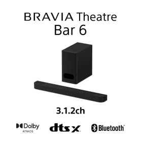 Sony HTB600.CEK 3.1.2ch BRAVIA Theatre Bar 6 Dolby Atmos&reg; Soundbar - Black