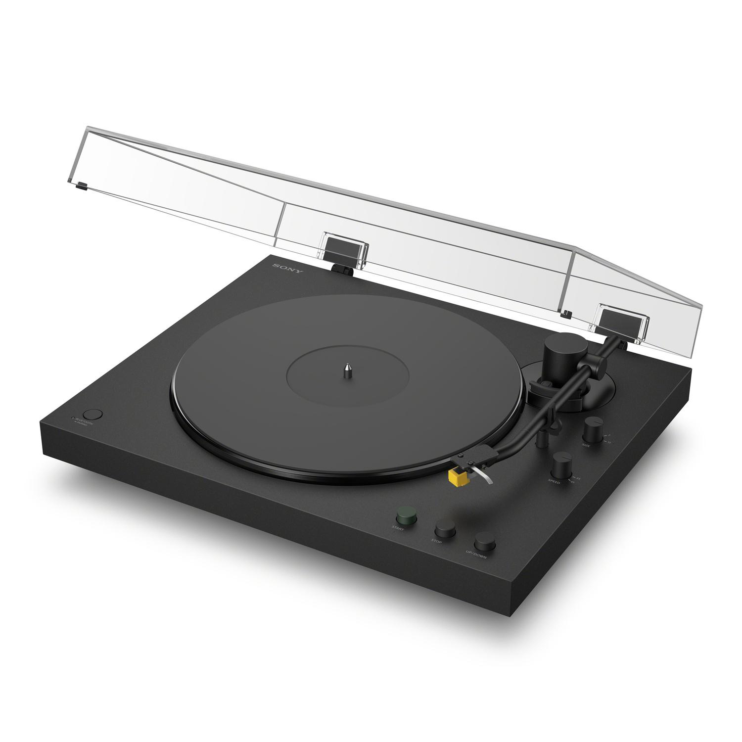 Sony PSLX5BT.CEK Wireless Bluetooth Turntable with Auto Playback - Premium cartridge & Stylus - Pure Black full image