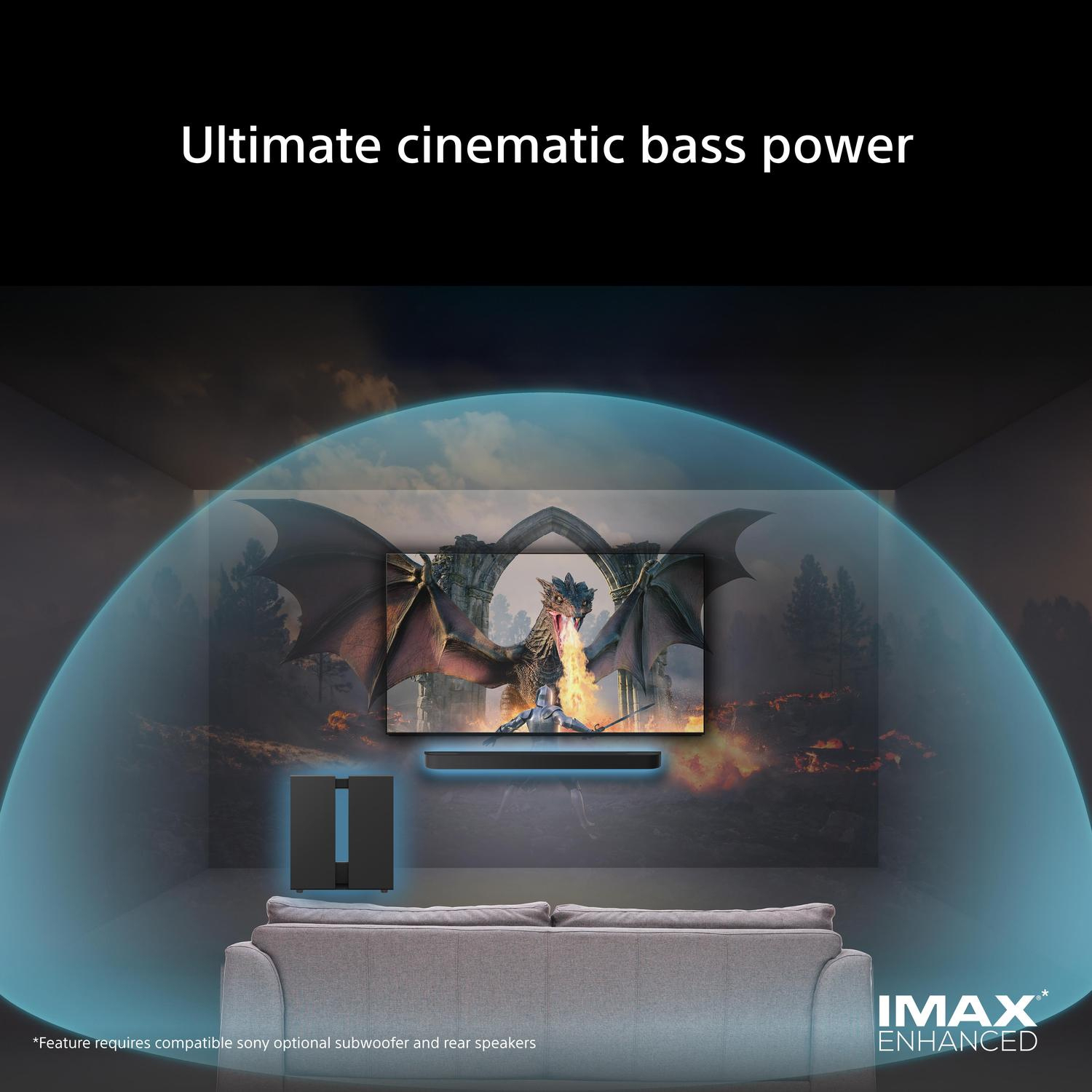 Sony SASW9.CEJ BRAVIA Theatre Sub 9 Wireless 600W Subwoofer - Black full image