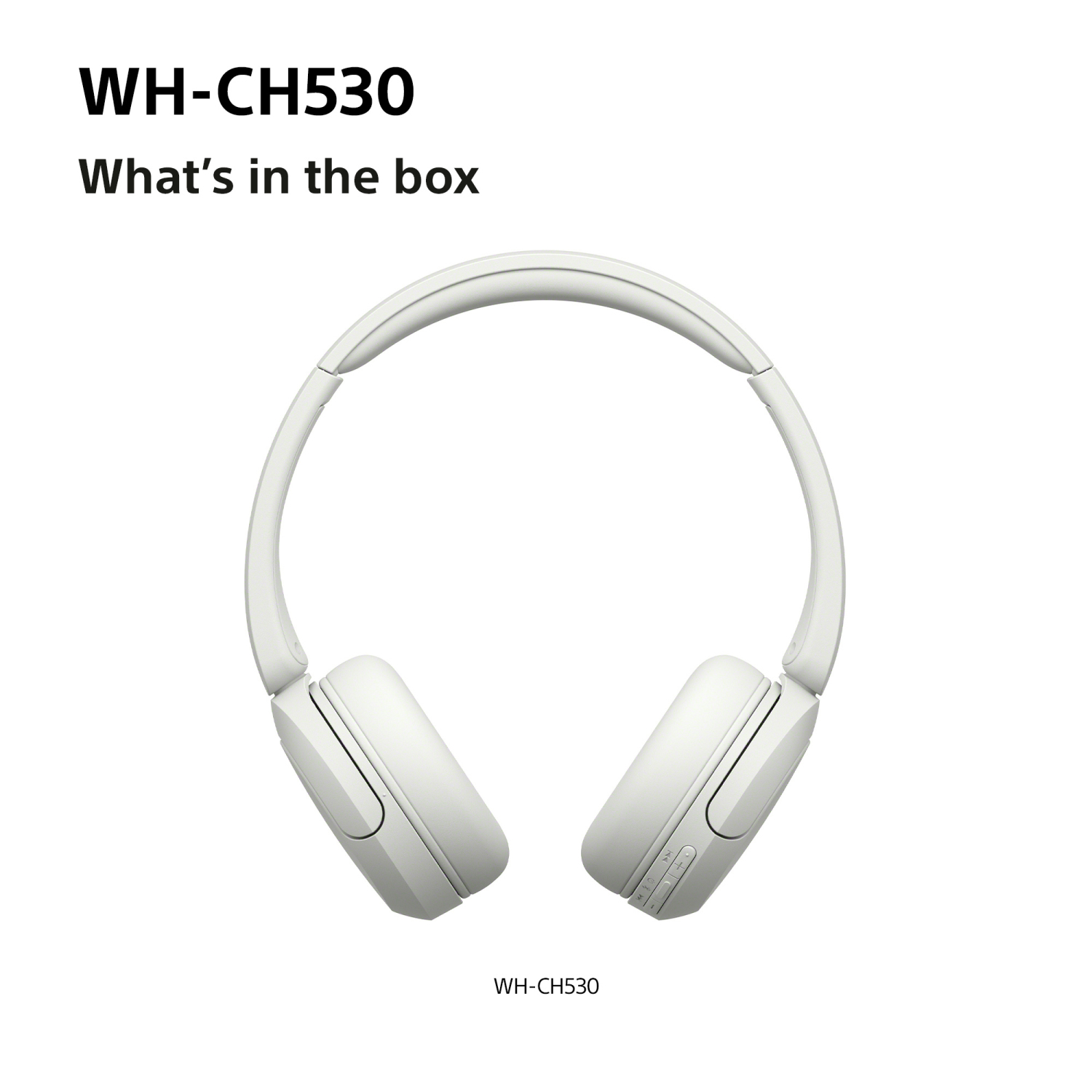 Sony WHCH530W.CE7 Wireless Over ear headphones - White full image