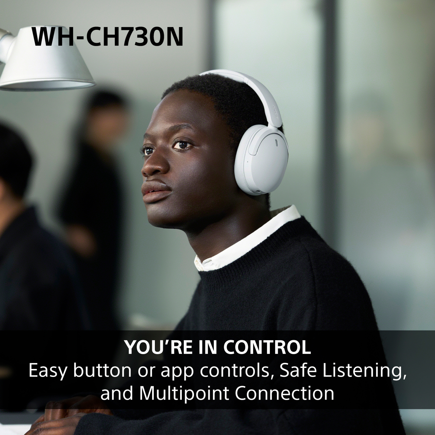 Sony WHCH730NL.CE7 Wireless Noise Cancelling Over ear headphones - Blue full image