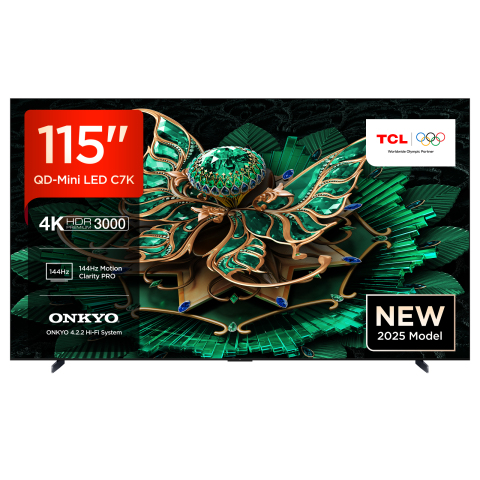TCL 115C7K-UK 115" 4K QD-Mini LED UHD Smart Google TV