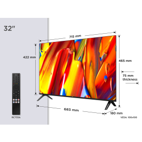 TCL 32V5C-UK 32" QLED FHD HDR Android TV - 6