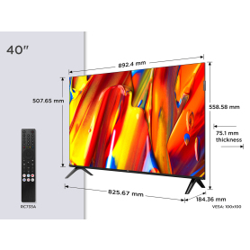 TCL 40V5C-UK 40" QLED FHD HDR Android TV - 10