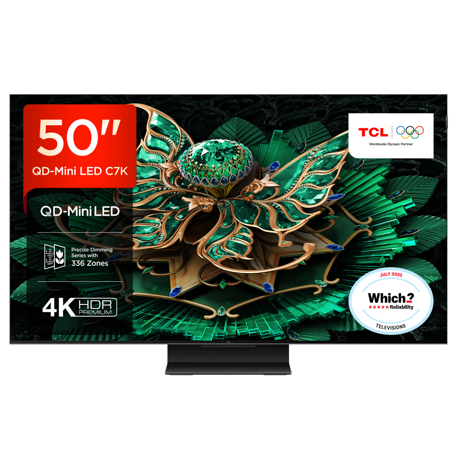 TCL 50C7K-UK 50" 4K QD-MINI LED UHD TV  full image