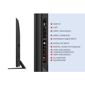 TCL 50C805K 50" 4K QLED Mini-LED HDR Google TV - 4
