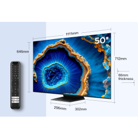 TCL 50C805K 50" 4K QLED Mini-LED HDR Google TV - 3