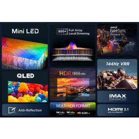 TCL 50C805K 50" 4K QLED Mini-LED HDR Google TV - 10