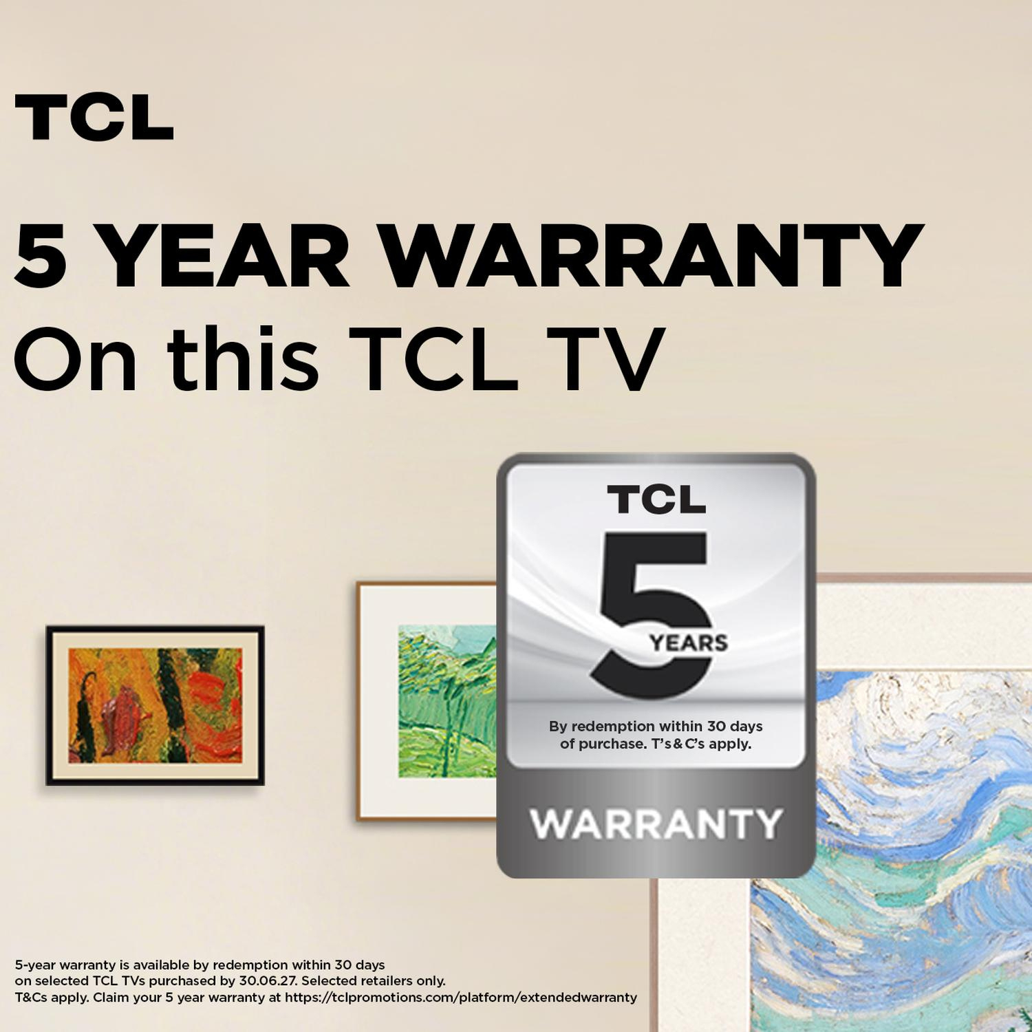 TCL 55A400 PRO-UK 55" 4K Ultra HD QD-MINI LED AI Art TV - Black full image