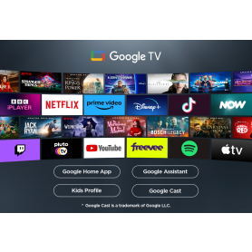 TCL 55T8C-UK 55" 4K QLED HDR Ultra HD Google TV - 3