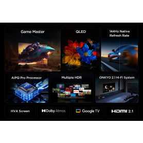 TCL 55T8C-UK 55" 4K QLED HDR Ultra HD Google TV - 6