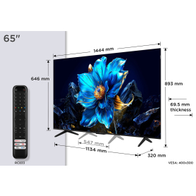 TCL 65P7K-UK 65" 4K QLED Direct LED HDR Google TV - 11