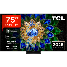 TCL 75A400U-UK 75" QD-MINI LED TV - Black