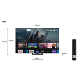 TCL 75C745K 75" 4K QLED HDR Pro Google TV - 3