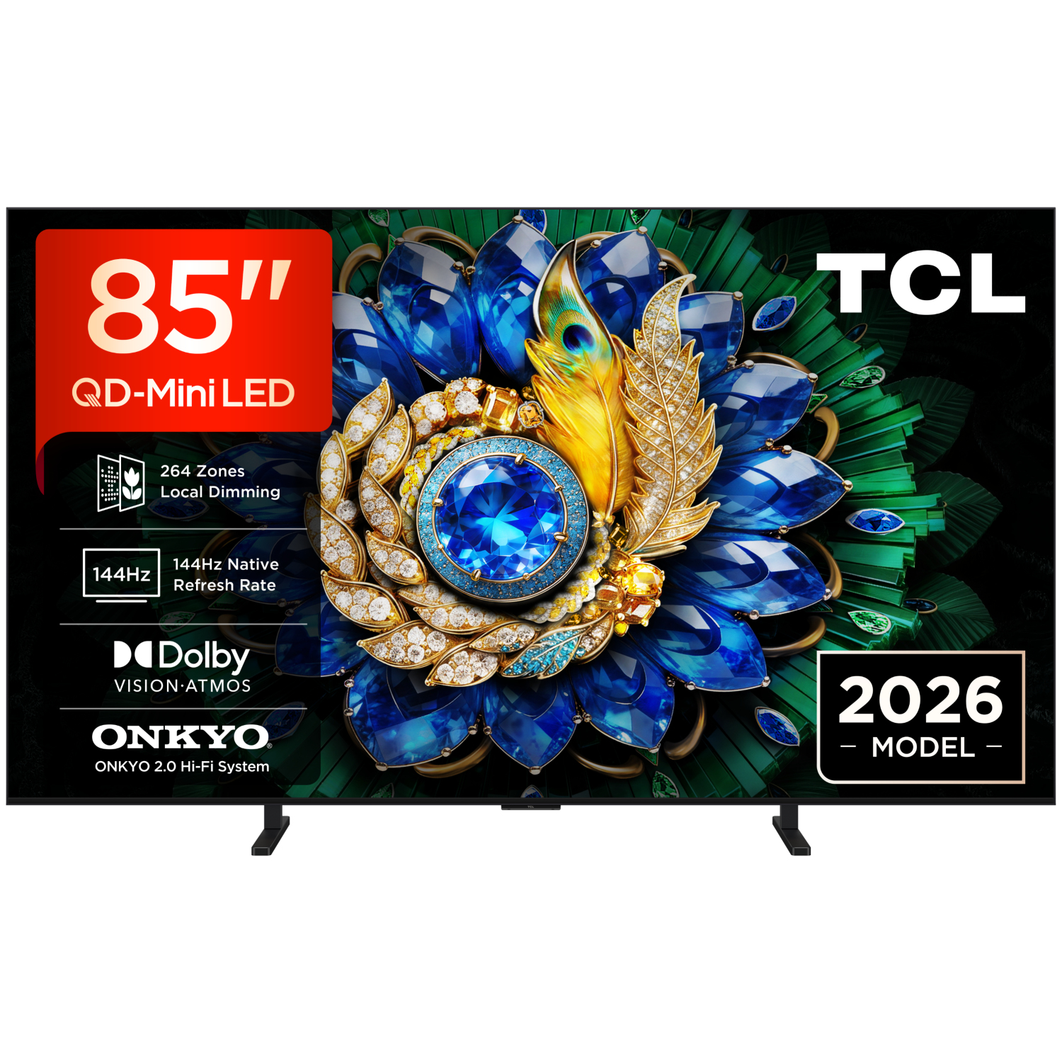 TCL 85A400M-UK 85" QD-MINI LED TV - Black full image