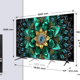 TCL 85Q6C-UK 85" 4K QD-Mini LED UHD Smart Google TV - 5