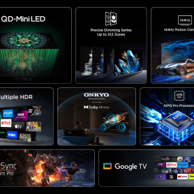 TCL 85Q6C-UK 85" 4K QD-Mini LED UHD Smart Google TV - 4
