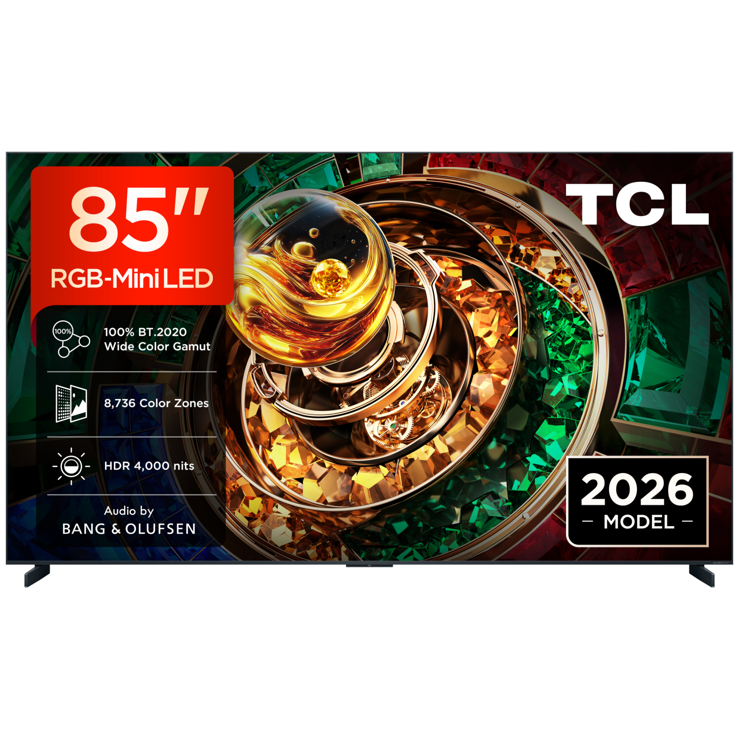 TCL 85RM9L-UK 85" 4K Ultra HD RGB MINI LED Google TV - Black full image