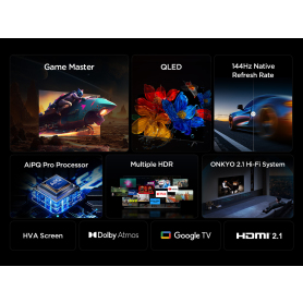 TCL 85T8C-UK 85" 4K QLED HDR Smart Ultra HD Google TV - 3