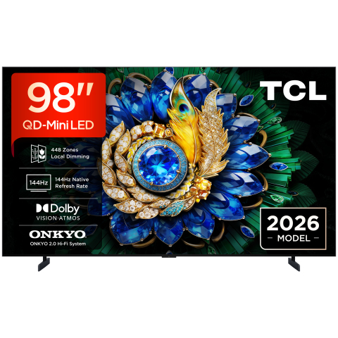 TCL 98A400M-UK 98" QD-MINI LED TV - Black