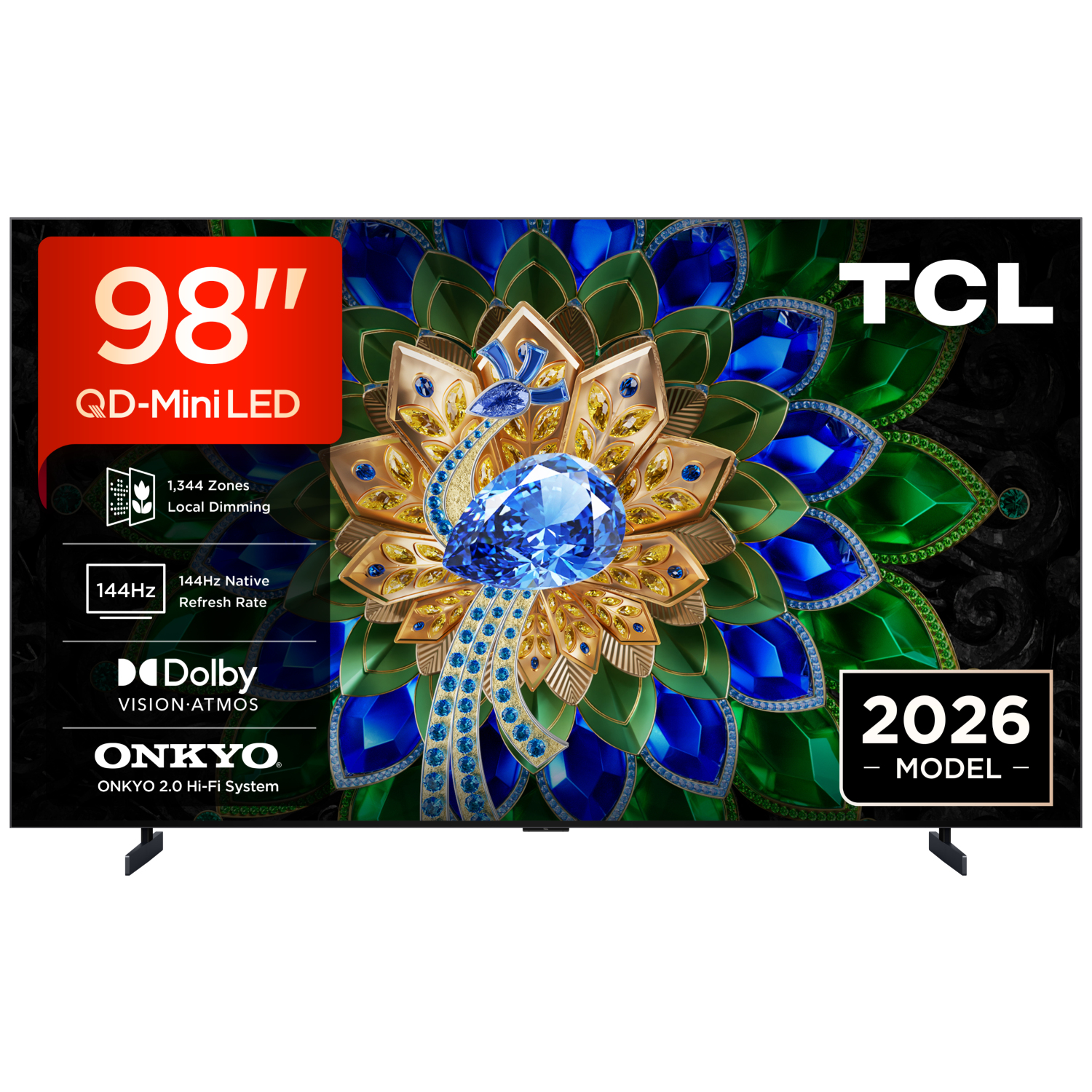 TCL 98A400U-UK 98" QD-MINI LED TV - Black full image
