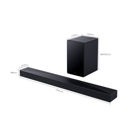TCL Q65H 5.1 soundbar with Dolby Atmos & Ray Danz technologies - Black - 2