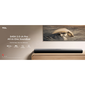 TCL S45H 2.0chPro All-in-One Deep Bass Soundbar - Dark Titanium - 2