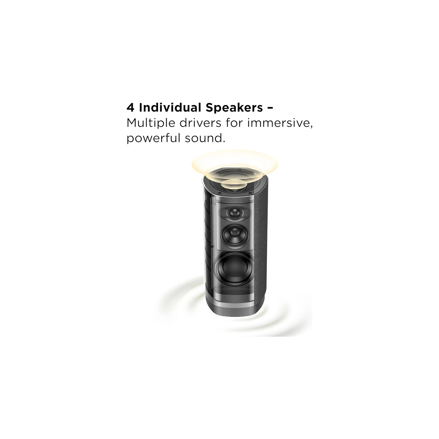 TCL Z100-UK Metal-UK Wireless Dolby Atmos FlexConnect Speaker - Black full image