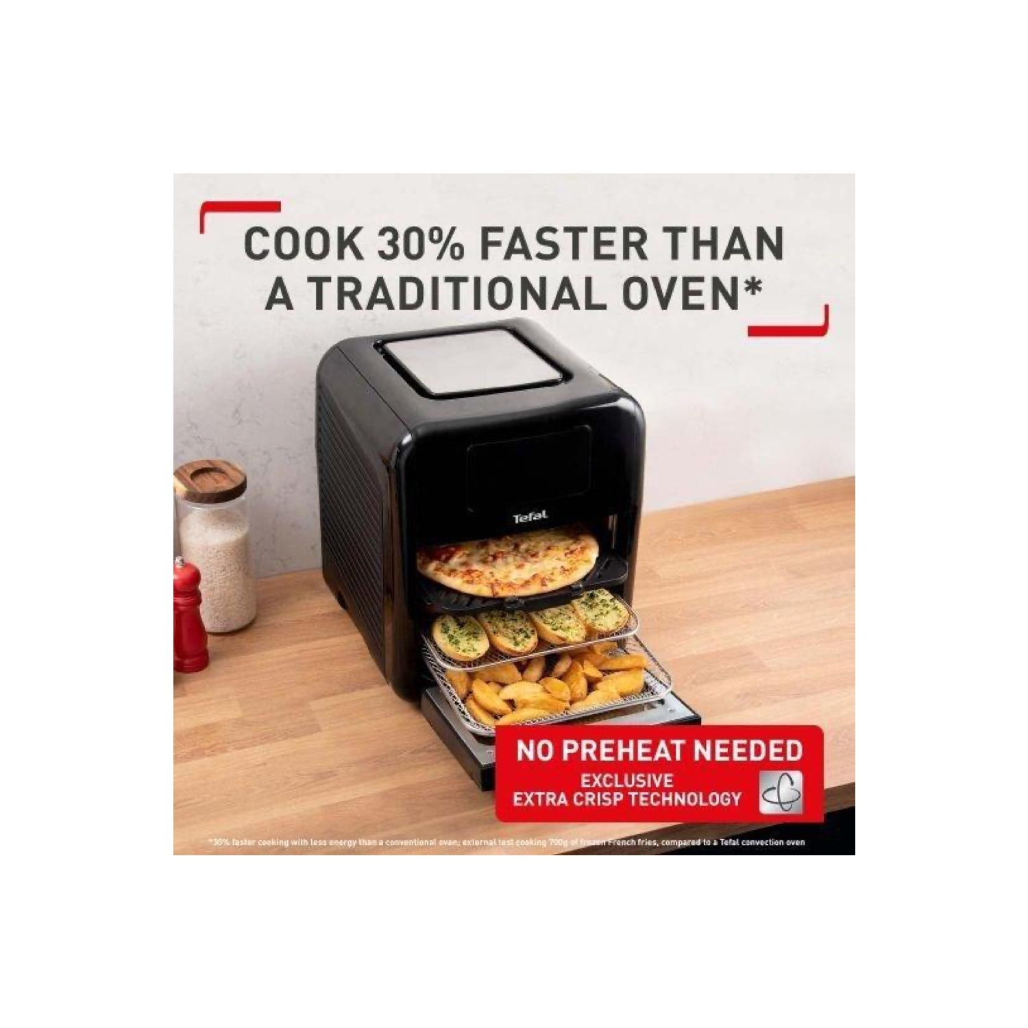 TEFAL Tefal Easy Fry 9in1 Air Fryer Oven, Grill & Rotisserie 11L FW501  FW501827