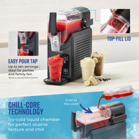 Tower T19058 2.6l Frozen Drink Slushi Maker - Black - 7