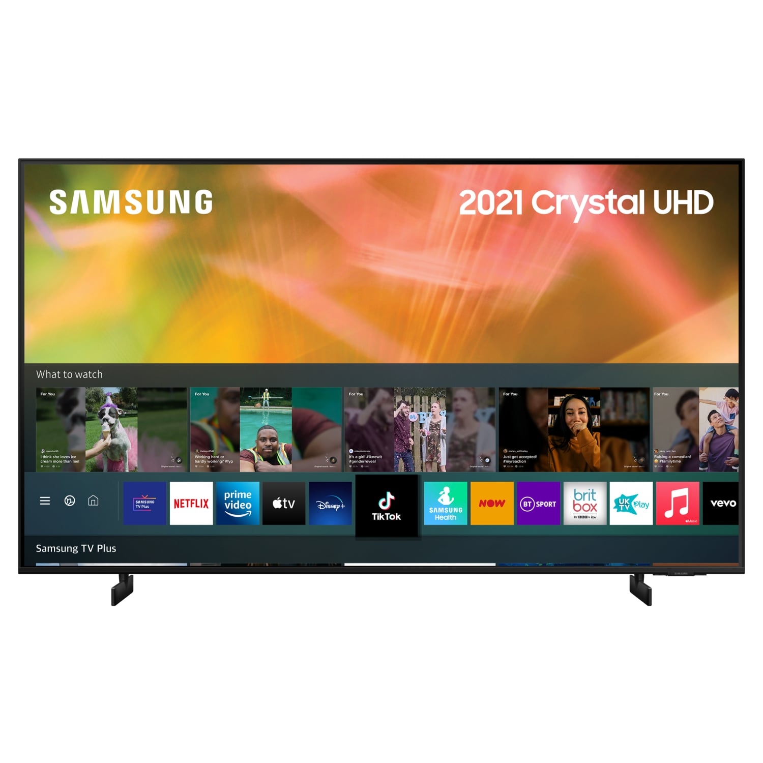 Samsung UE43AU8000KXXU 43" 4K UHD HDR Smart TV HDR powered by HDR10+ with Dynamic Crystal Colour and Air Slim Design - 0
