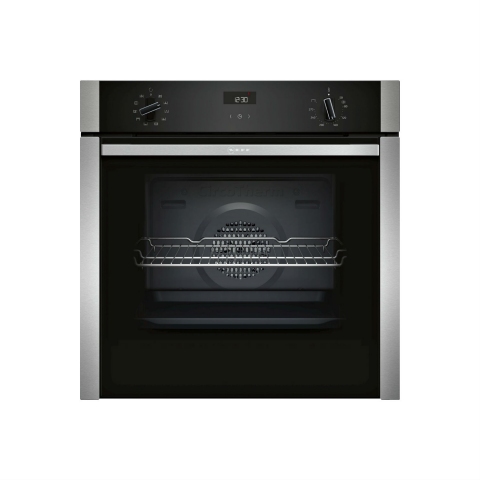 NEFF B3ACE4HN0B Slide & Hide 59.4cm Built In Electric Single Oven - Stainless Steel