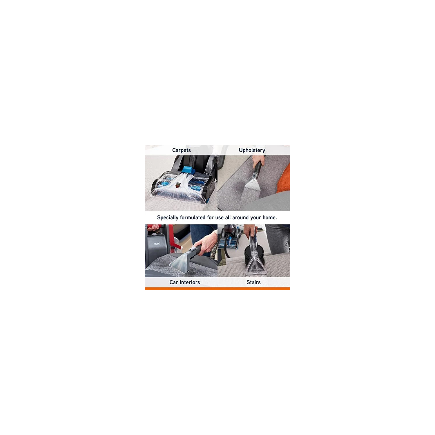 VAX 1-9-142054 Original Pet Carpet Cleaning Solution 1.5L, Citrus burst scent - White full image