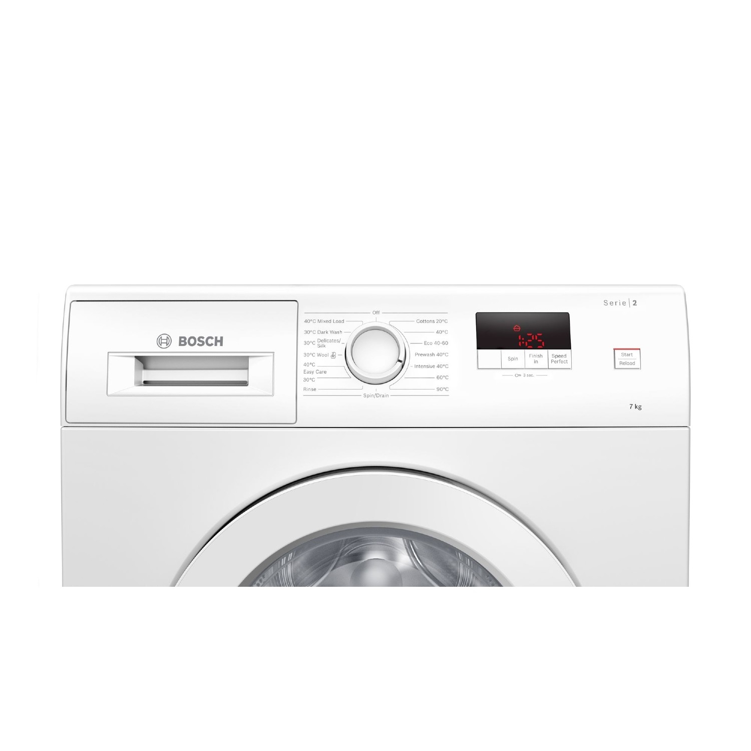 Bosch WAJ24006GB 7kg 1200 Spin Washing Machine with SpeedPerfect - White - 5