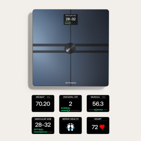 WITHINGS WBS12B Body Comp Smart Scale - Black - 5