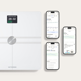 WITHINGS WBS12W Body Comp Smart Scale - White - 4