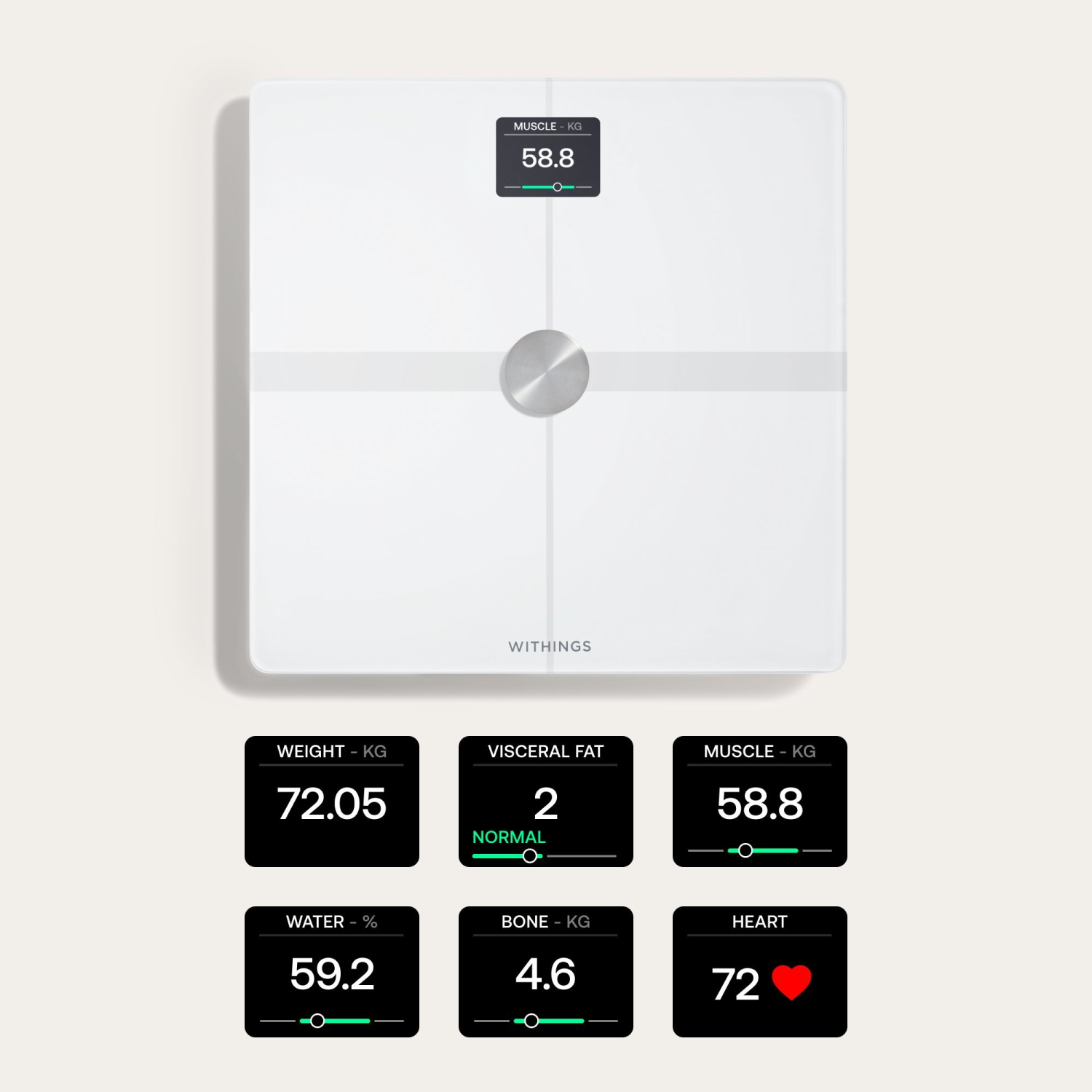 WITHINGS WBS13W Body Smart Scale - White full image