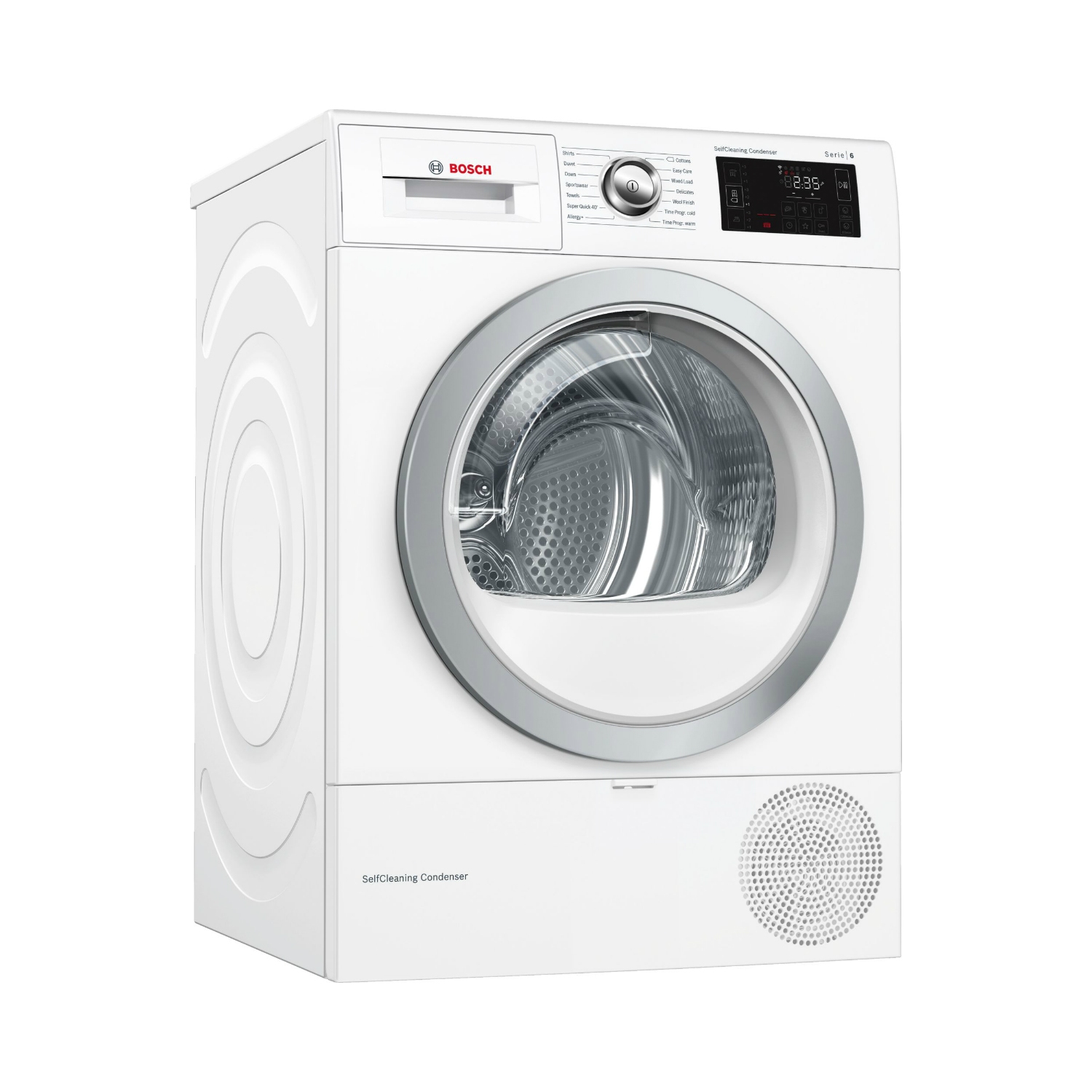 Bosch WTWH7660GB 9kg Condenser Tumble Dryer with Heat Pump - White - 0