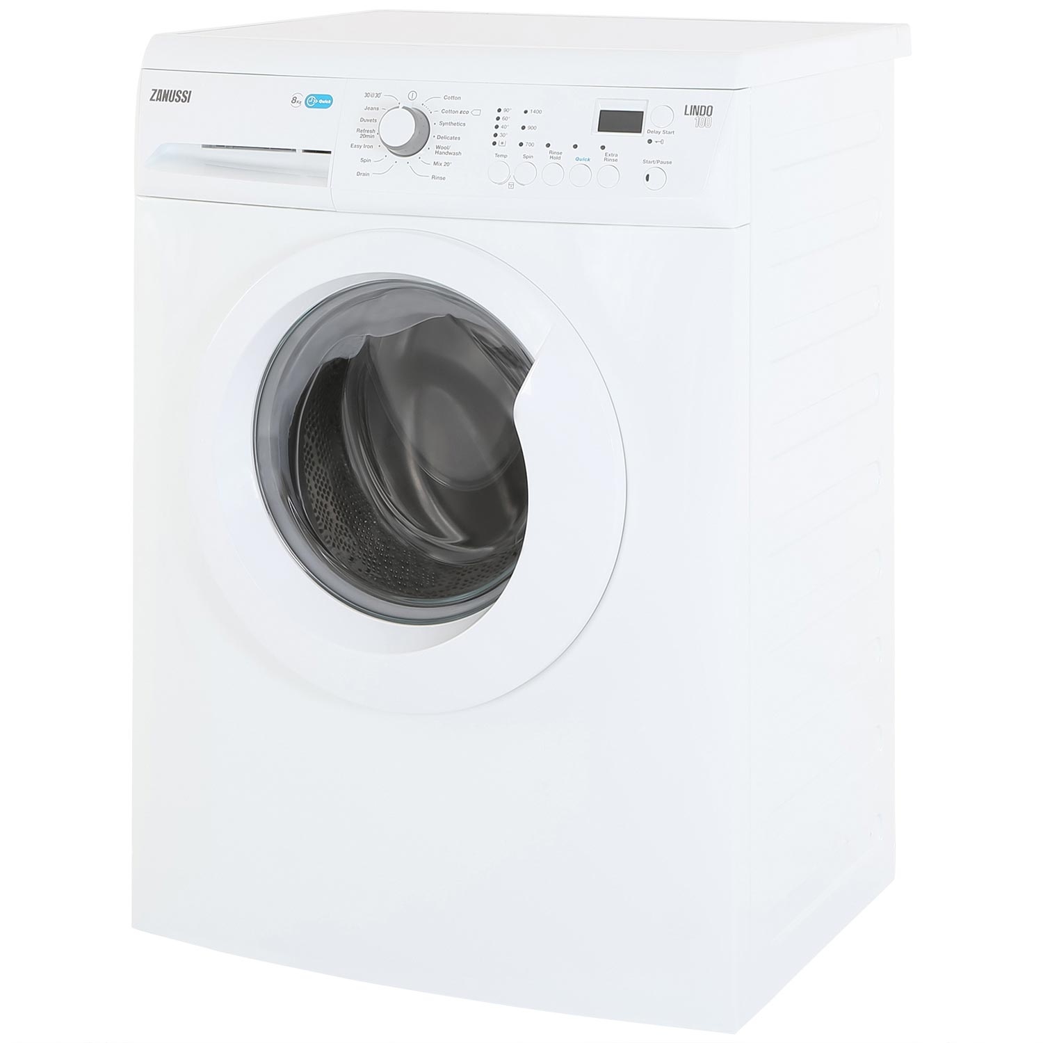 Zanussi ZWF81443W 8kg 1400 Spin Washing Machine with AquaFall System - White - 4