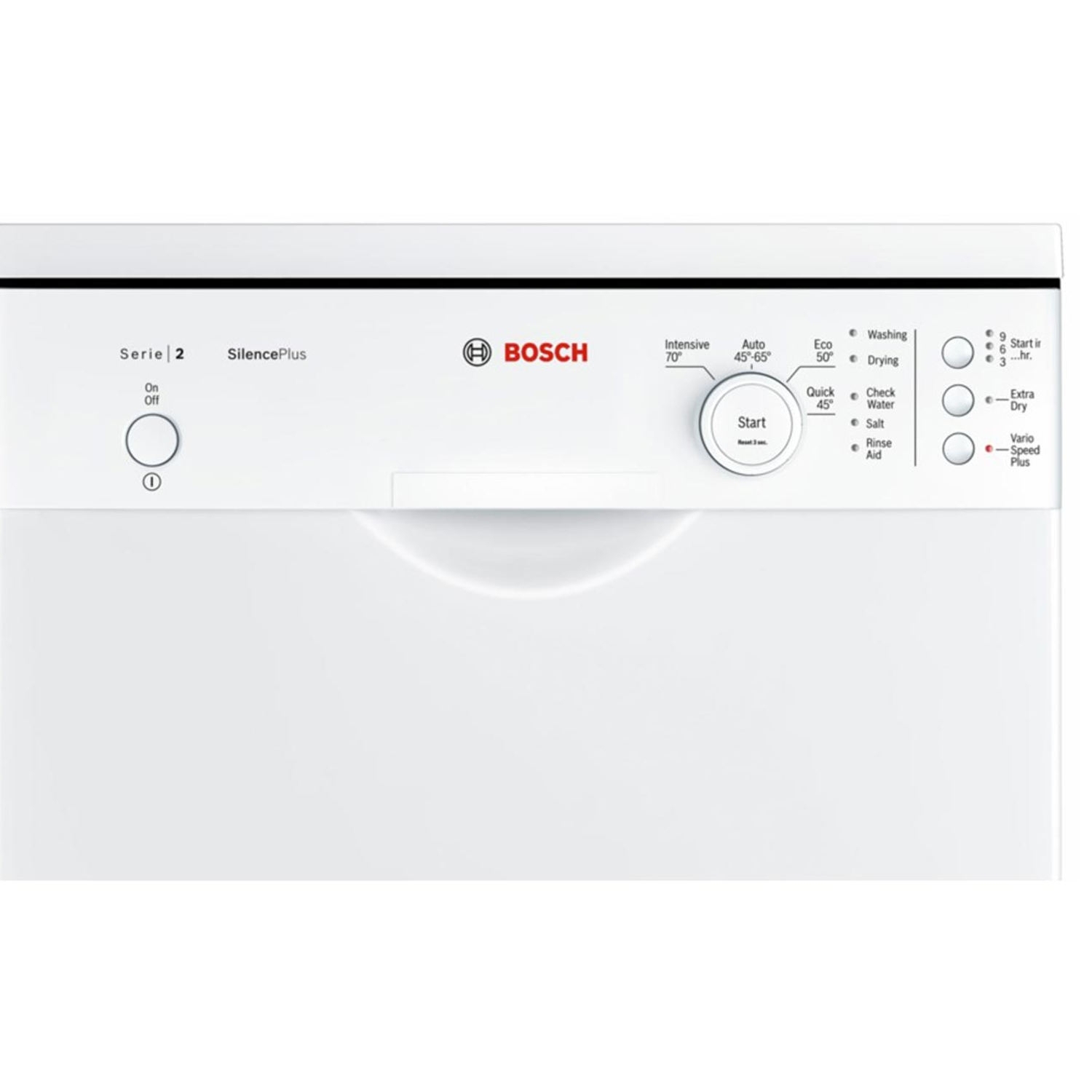 Bosch Slimline Dishwasher - White - A+ Rated - 4