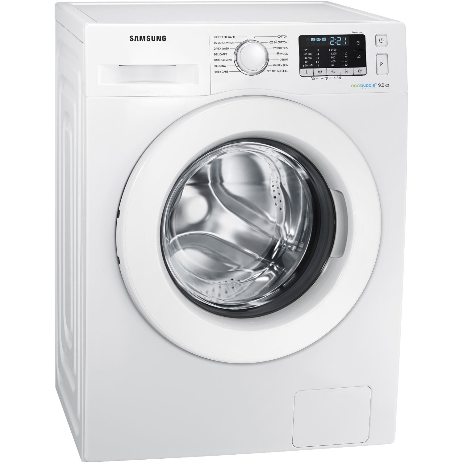Samsung 9kg 1400 Spin Washing Machine - White - A+++ Rated - 0