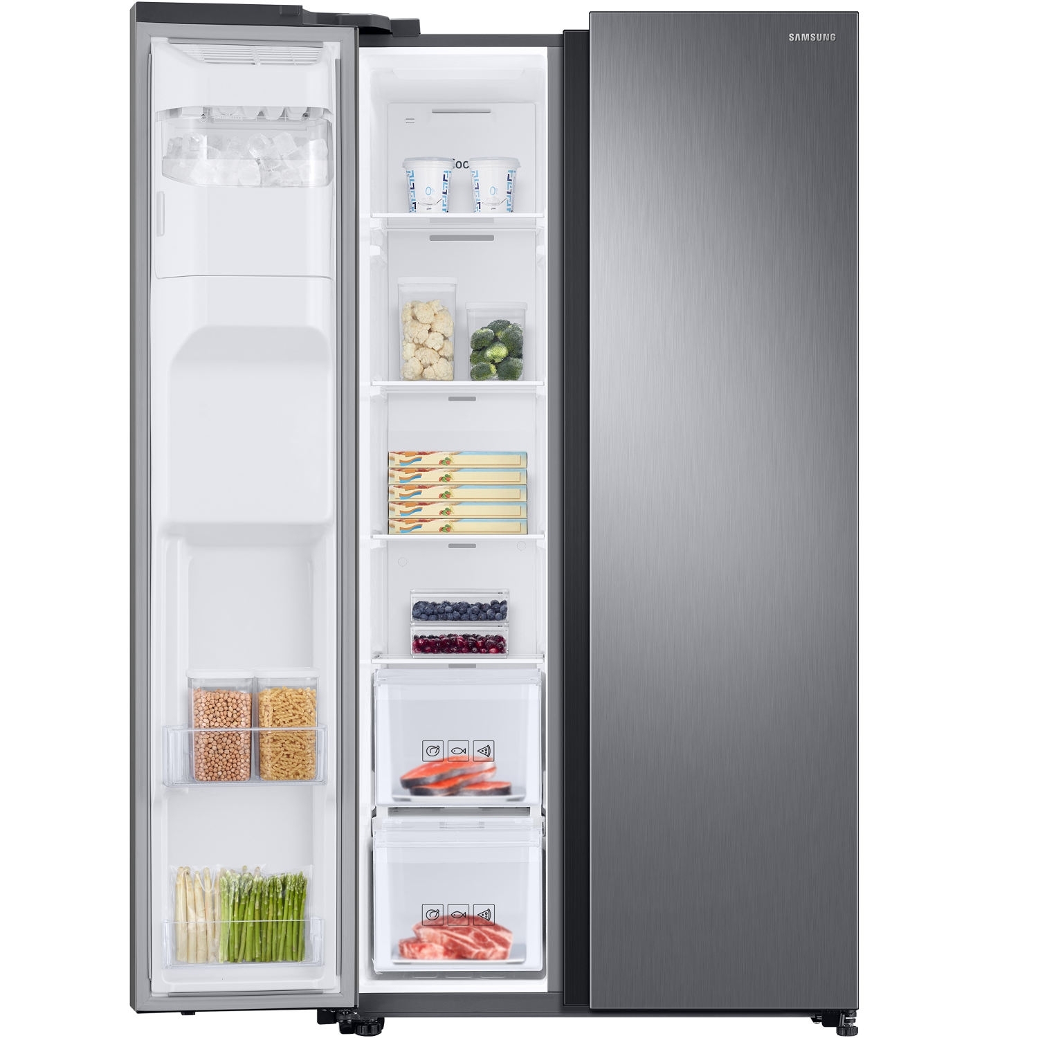 Samsung American Style Fridge Freezer - Silver - A+ Rated - 1