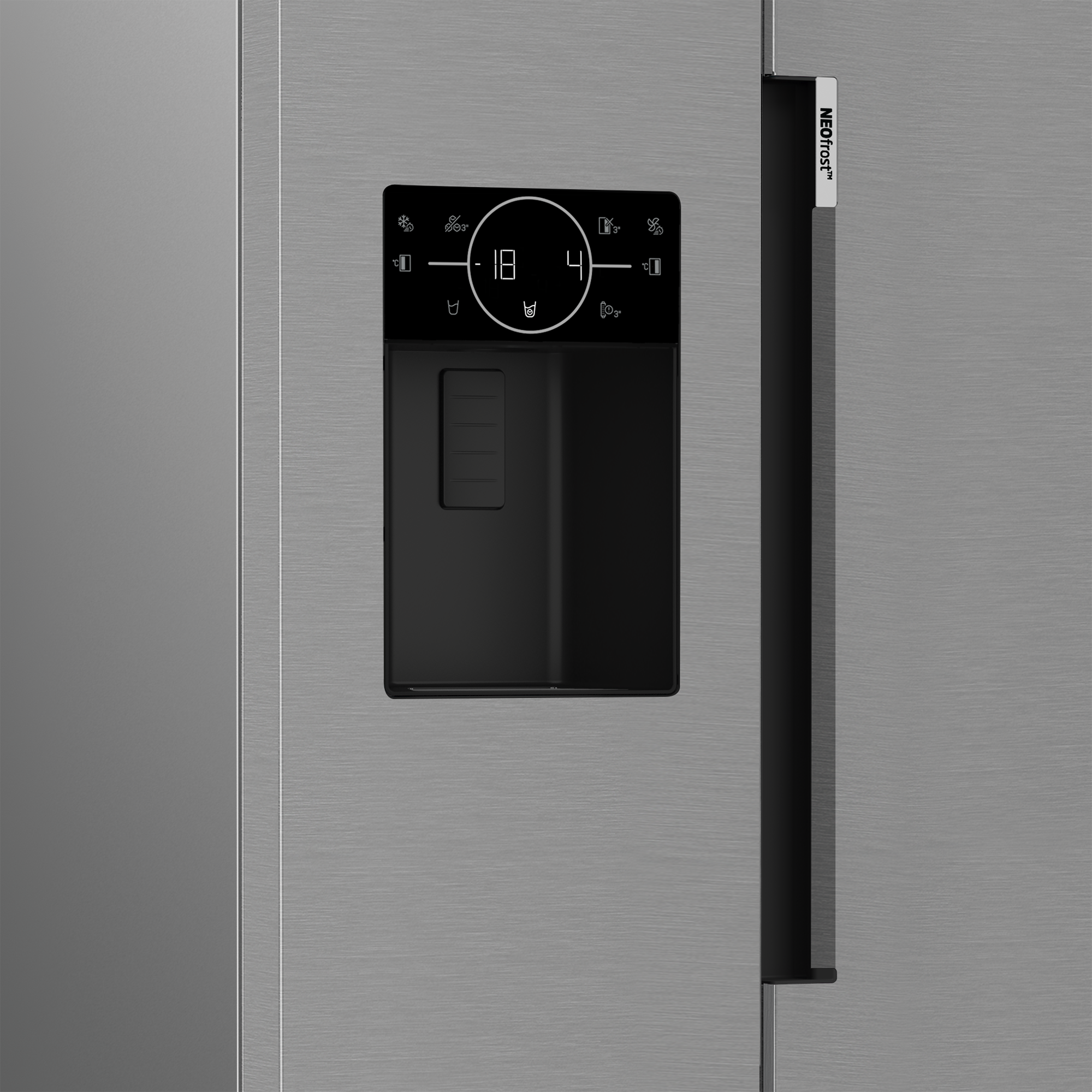 Beko ASP33B32VPS 91cm HarvestFresh American Style Fridge Freezer - Stainless Steel Effect &ndash; Frost Free thumbnail image