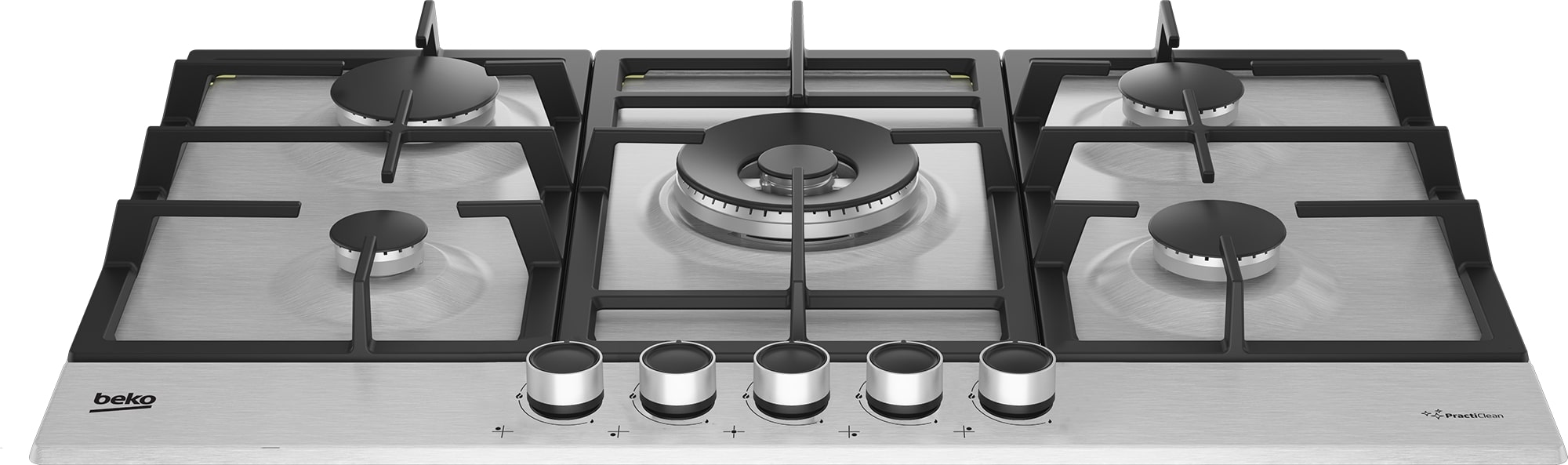 Beko CIHYG32SXE 75cm Gas Hob | Stylish 5-Burner Stainless Steel Cooker Hob thumbnail image